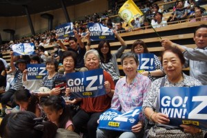 地元のプロバスケットボールチームを応援！